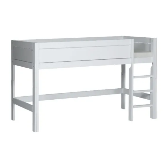 LIFETIME Kidsrooms Halfhoogslaper Luxe Rechte Trap Whitewash