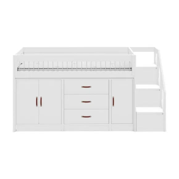 LIFETIME Kidsrooms Halfhoogslaper All-In-One Luxe Whitewash
