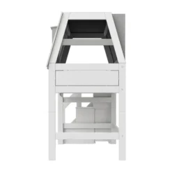 LIFETIME Kidsrooms Halfhoogslaper - My Hangout - Luxe Lattenbodem - Wit Gelakt