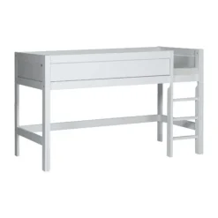 LIFETIME Kidsrooms Halfhoogslaper Rechte Trap Whitewash
