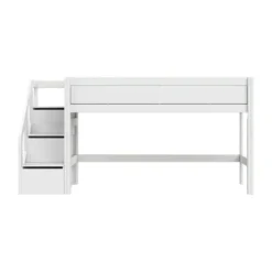 LIFETIME Kidsrooms Halfhoogslaper met Trapkast – 90x200 cm – Premium Rolbodem