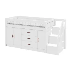 LIFETIME Kidsrooms Halfhoogslaper All-In-One Whitewash