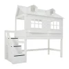 LIFETIME Kidsrooms Halfhoogslaper Lakehouse Wit Gelakt
