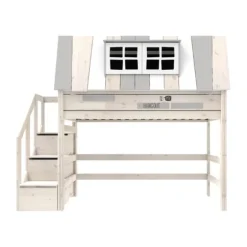 LIFETIME Kidsrooms Hoogslaper - My Hangout - 90x200 cm - Whitewash