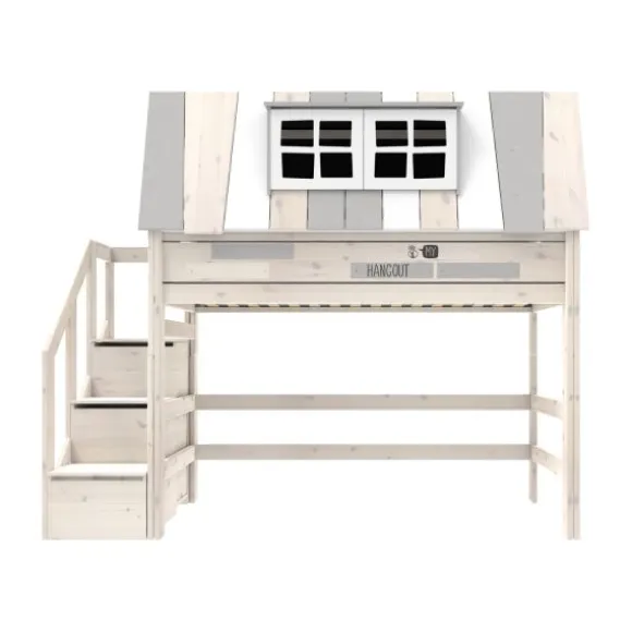 LIFETIME Kidsrooms Hoogslaper - My Hangout - 90x200 cm - Whitewash