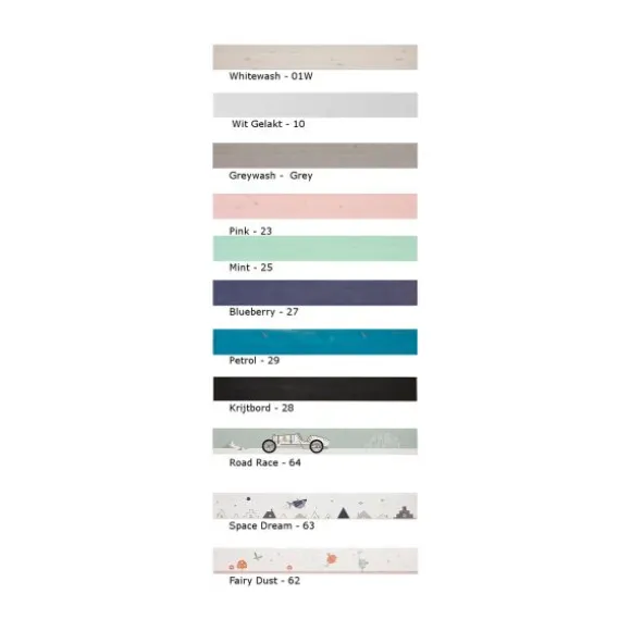 LIFETIME Kidsrooms Hoogslaper Luxe Rechte Trap Whitewash