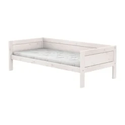 LIFETIME Kidsrooms Original Eenpersoonsbed - Premium Rolbodem - White Wash