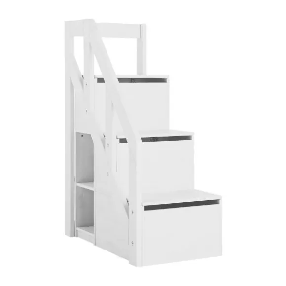 LIFETIME Kidsrooms Trap / Boekenkast Voor Halfhoogslaper Whitewash