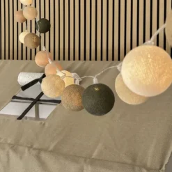 LIFETIME Lichtslinger - Cotton Ball Lights - Beach Blue