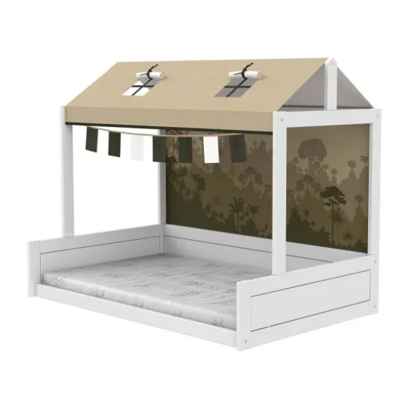 LIFETIME Montessoribed Met Dakconstructie - Wit