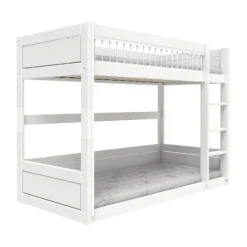 LifeTime Stapelbed – Laag – Luxe Lattenbodem – Wit Gelakt