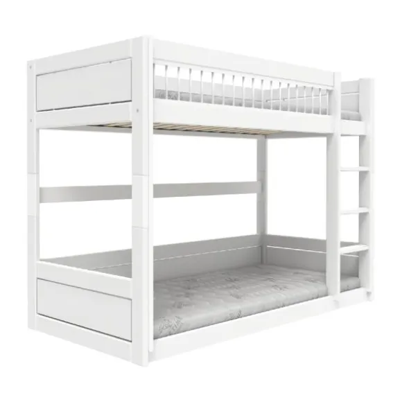 LifeTime Stapelbed – Laag – Luxe Lattenbodem – Wit Gelakt