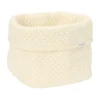 Little Dutch Pure Commodemandje Klein - 15 x 15 x 15 cm - Gebreid - Soft White