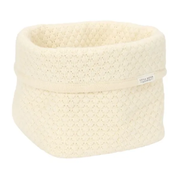 Little Dutch Pure Commodemandje Klein - 15 x 15 x 15 cm - Gebreid - Soft White