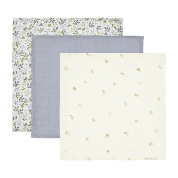 Little Dutch Forest Friends Monddoekjes - (Set van 3) - 25 x 25 cm - Hydrofiel