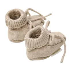 Little Dutch Gebreide Slofjes - Soft Beige Melée