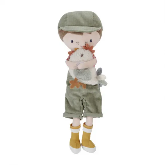 Little Dutch Knuffelpop Boer Jim Met Kip - 35 cm