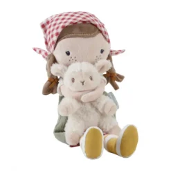 Little Dutch Knuffelpop Boerin Rosa Met Schaap - 35 cm
