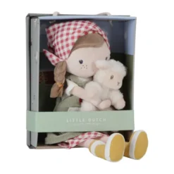 Little Dutch Knuffelpop Boerin Rosa Met Schaap - 35 cm