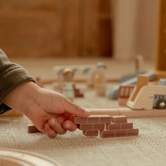 Little Dutch Kraan Set Met Treinbaan