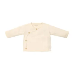Little Dutch Lange Mouw Overslag T-Shirt - Maat 56 - Creme