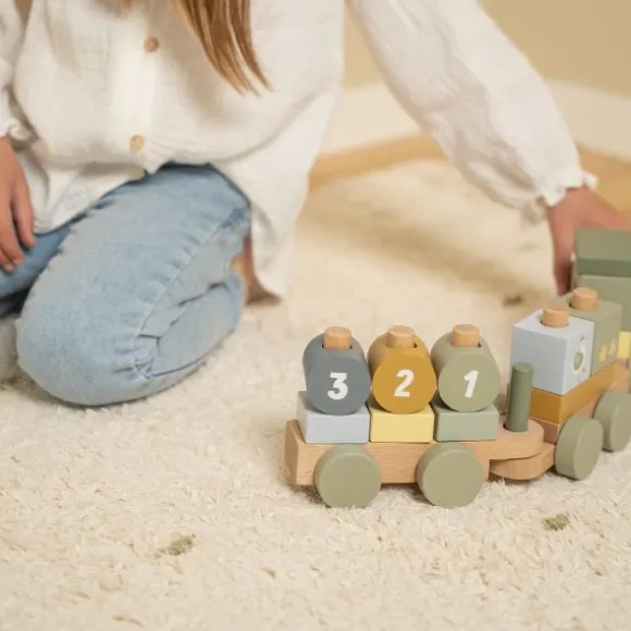 Little Dutch Little Farm Tractor Blokkentrein