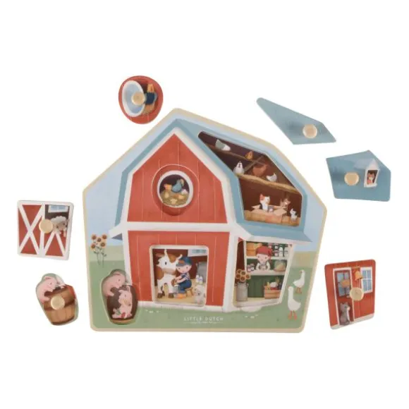 Little Dutch Little Farm Houten Puzzel