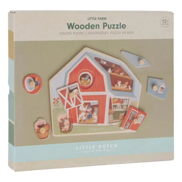 Little Dutch Little Farm Houten Puzzel