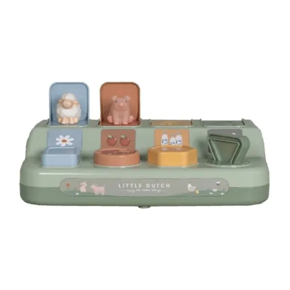 Little Dutch Little Farm Pop Up Dieren Speelgoed
