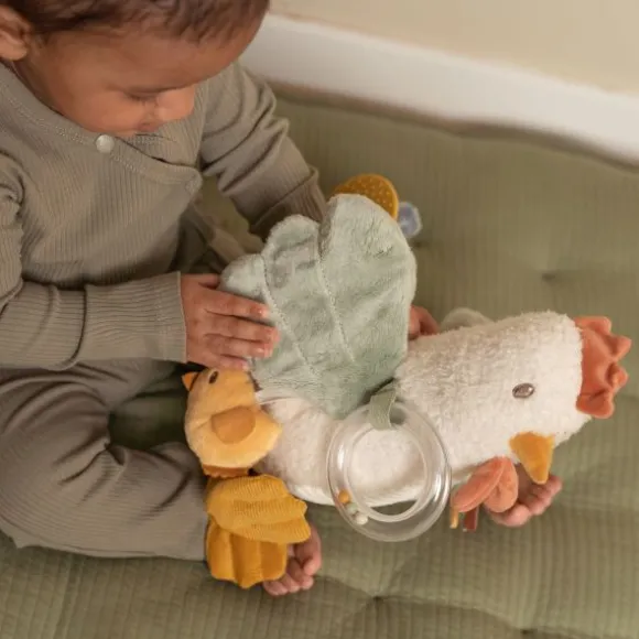 Little Dutch Little Farm Kip Activiteitenknuffel - 25 cm