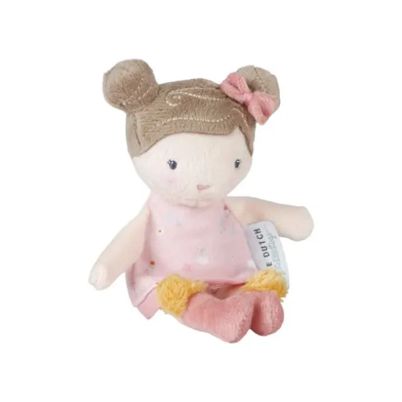 Little Dutch Little Pink Flowers Knuffelpop - Rosa - 10 cm