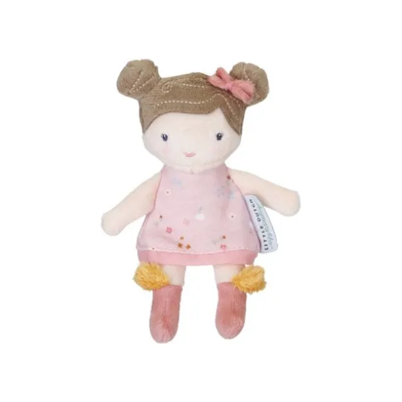 Little Dutch Little Pink Flowers Knuffelpop - Rosa - 10 cm