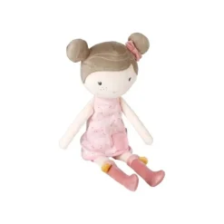 Little Dutch Little Pink Flowers Knuffelpop - Rosa - 50 cm