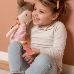 Little Dutch Little Pink Flowers Knuffelpop - Rosa - 50 cm