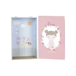 Little Dutch Little Pink Flowers Knuffelpop - Rosa - 50 cm