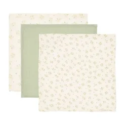 Little Dutch Monddoekjes Set Hydrofiel - Blueberry Leaves & Sage - 25x25 cm