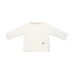Little Dutch Newborn NOOS Little Farm T-shirt overslag lange mouw - 50 - Off White