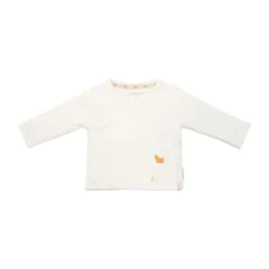 Little Dutch Newborn NOOS Little Farm T-shirt overslag lange mouw - 50 - Off White