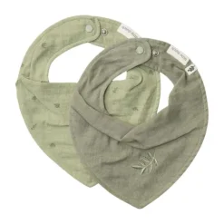 Little Dutch Pure Bandana Slab - Set van 2 - Sage