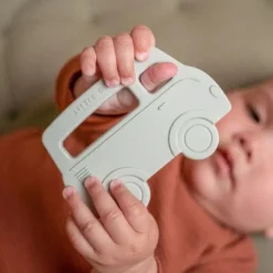 Little Dutch Siliconen Bijtring Bus