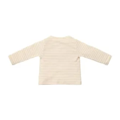 Little Dutch Stripe Lange Mouw T-Shirt - Maat 50 - Soft Beige