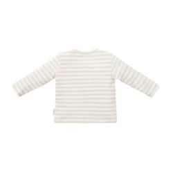 Little Dutch Stripe T-shirt - Lange Mouw - Mt. 50 – Zand/Wit