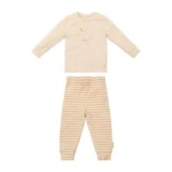 Little Dutch Twee-delige Pyjama - Natural Stripes - Maat 62/68