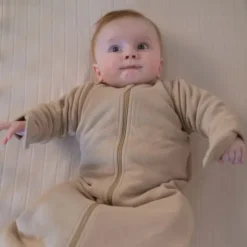 Lodger Hopper Nomad Rib Slaapzak - Mt. 68-80 - Beige