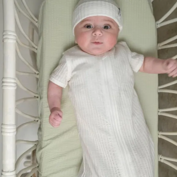 Lodger Hopper Seersucker Zomer Slaapzak - Mt. 50-62 - Cloud Dancer