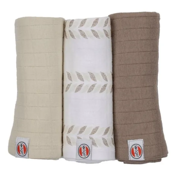 Lodger Hydrofieldoek - 3 Stuks - 70 x 70 cm - Matcha - Birch