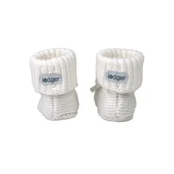 Lodger Knit Slofjes - 0-6 mnd - Cloud Dancer