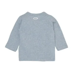 Lodger Melange Overslag Shirt - Maat 50 - Blue Fogg