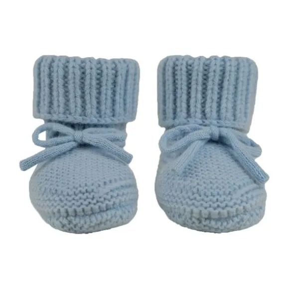 Lodger Slofjes - Merino Wool - Blue Fogg - 0-6M