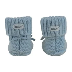 Lodger Slofjes - Merino Wool - Blue Fogg - 0-6M
